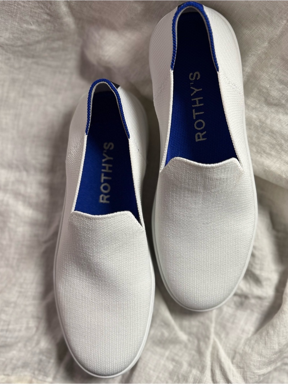 Rothy's EUC White Slip-On Sneakers - Picture 3 of 12